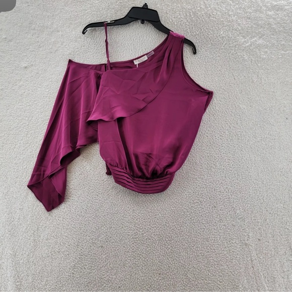 Ramy Brook North top One shoulder  XS plumberry - Picture 2 of 4